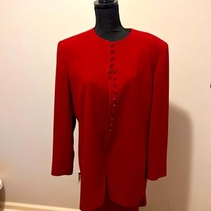 Jones of New York red suit. Size 16